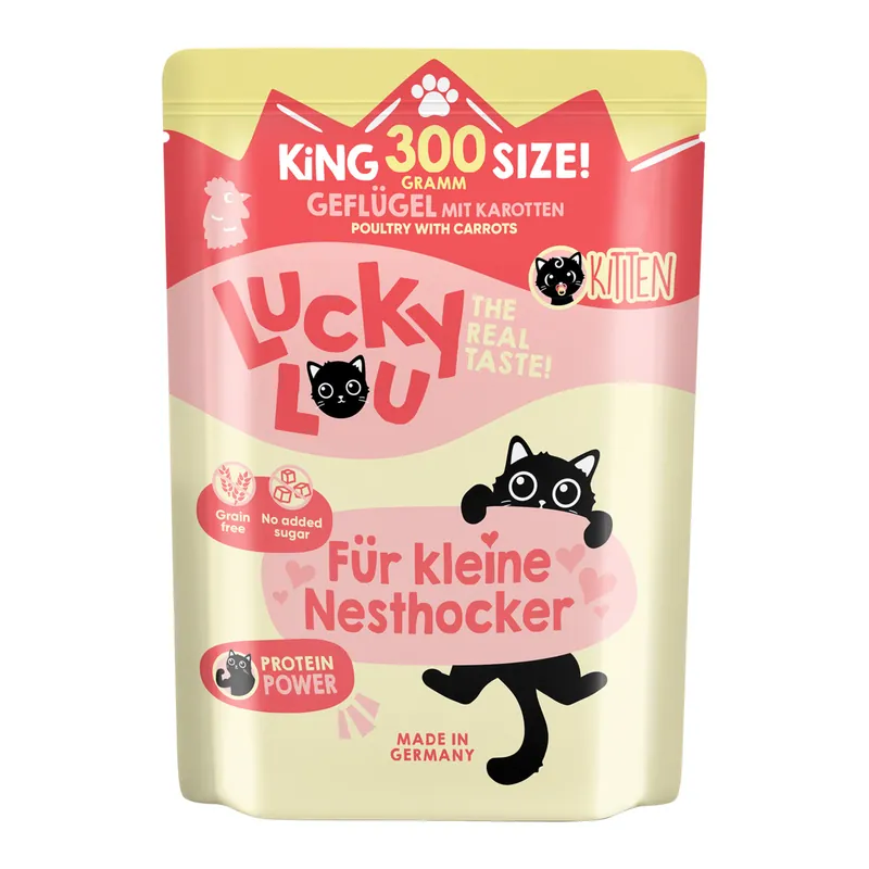 Lucky Lou Lifestage Kitten Geflügel 300 g Echt